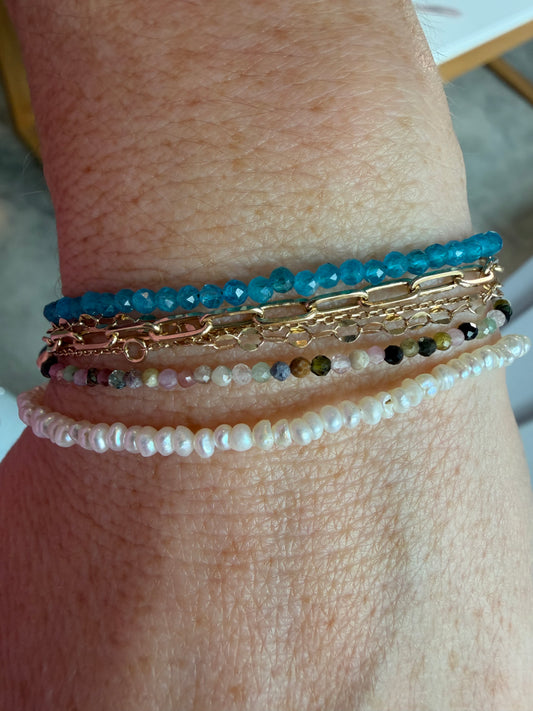 Mini Freshwater Pearl Adjustable Bracelet