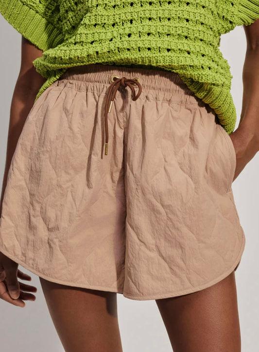 Connel Quilt Short | Warm Taupe