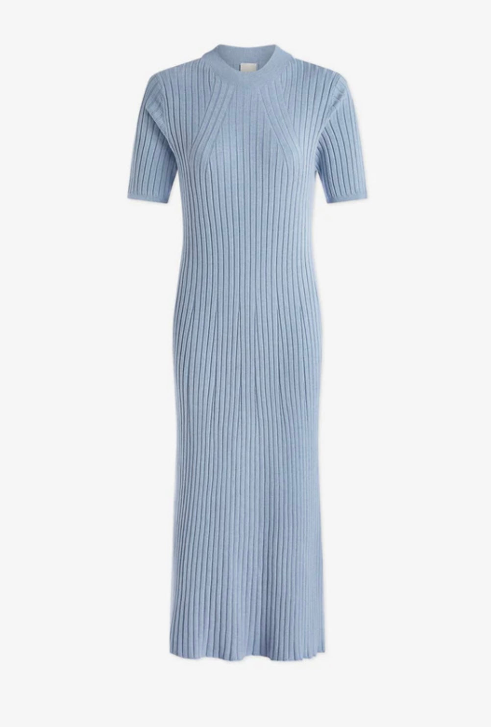 Maeve Rib Knit Midi Dress | Ashley Blue