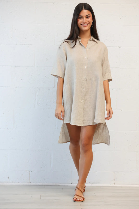 Uma Tunic| Natural Linen