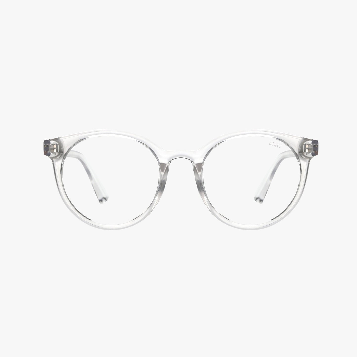 HERON CLEAR BLUE LIGHT BLOCKER Round Fashion Glasses