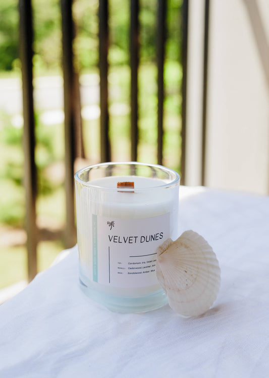 Velvet Dunes | Luxury Coastal Wood Wick Candle