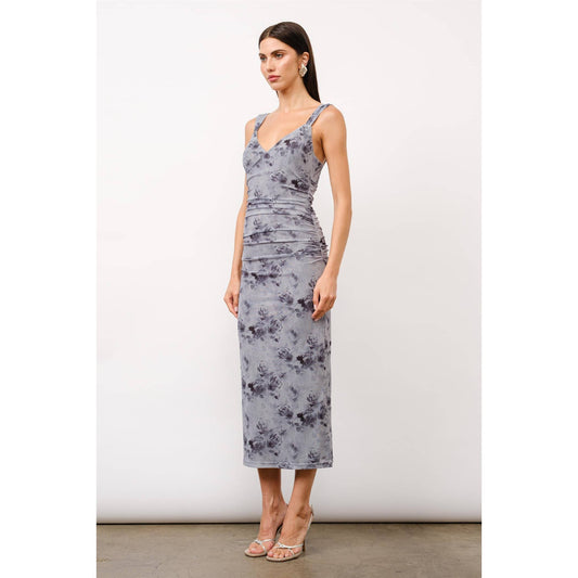 Hayley Ruched Fitted Maxi Dress