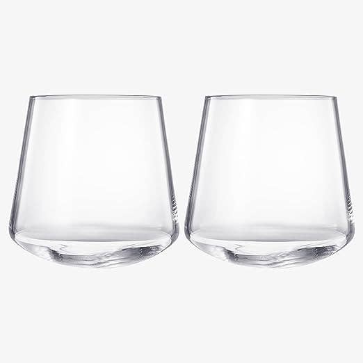 Un-Spillable Stemless Wine Glasses | Set of 2, 13.5oz