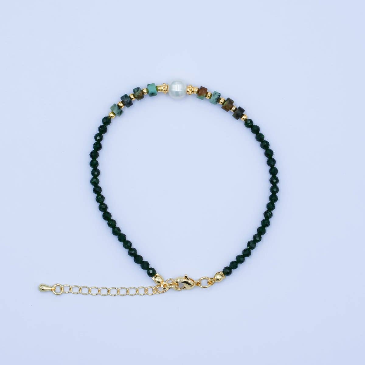 Malachite + Pearl Bracelet