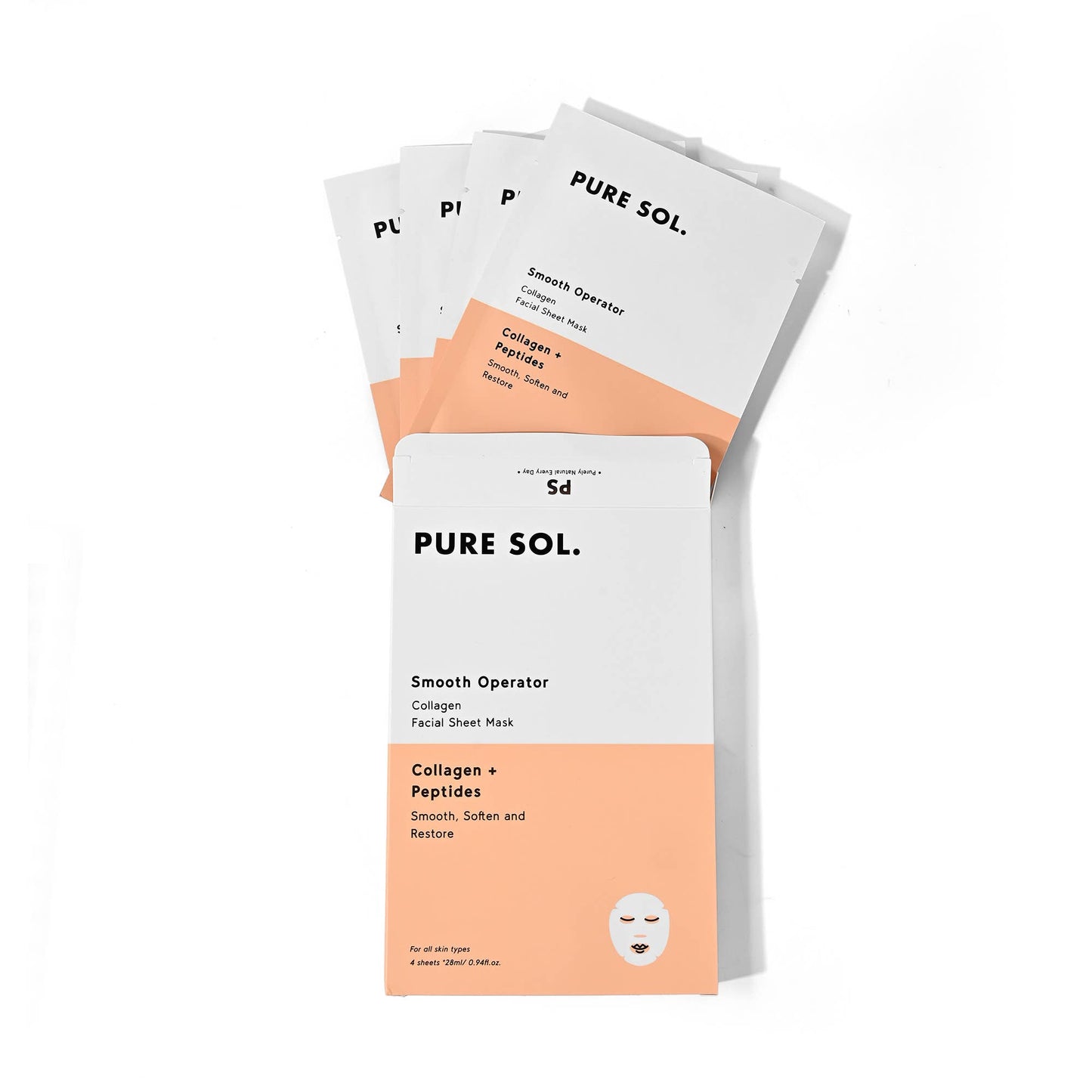 PURE SOL. Smooth Operator Beauty Collagen Sheet Mask