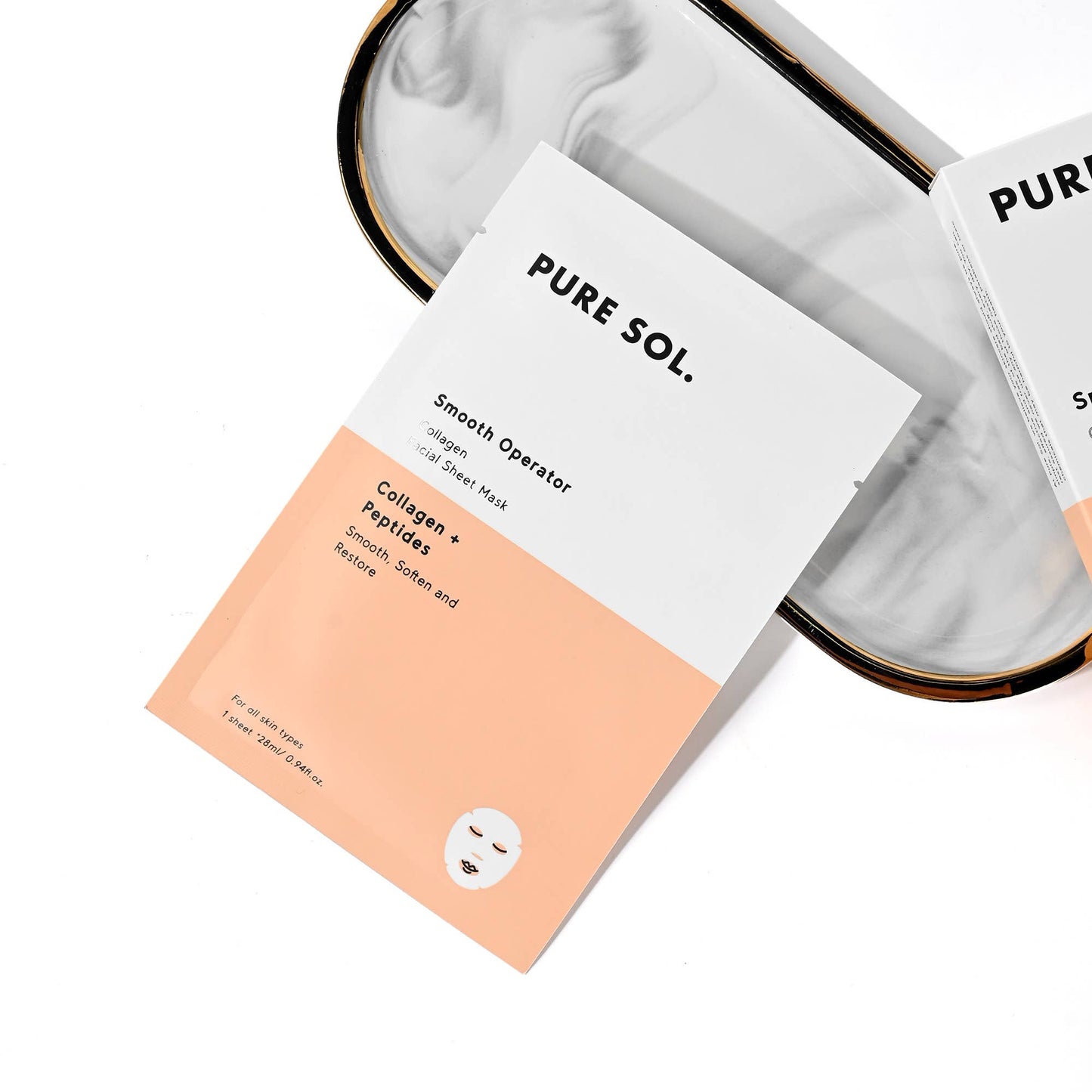 PURE SOL. Smooth Operator Beauty Collagen Sheet Mask