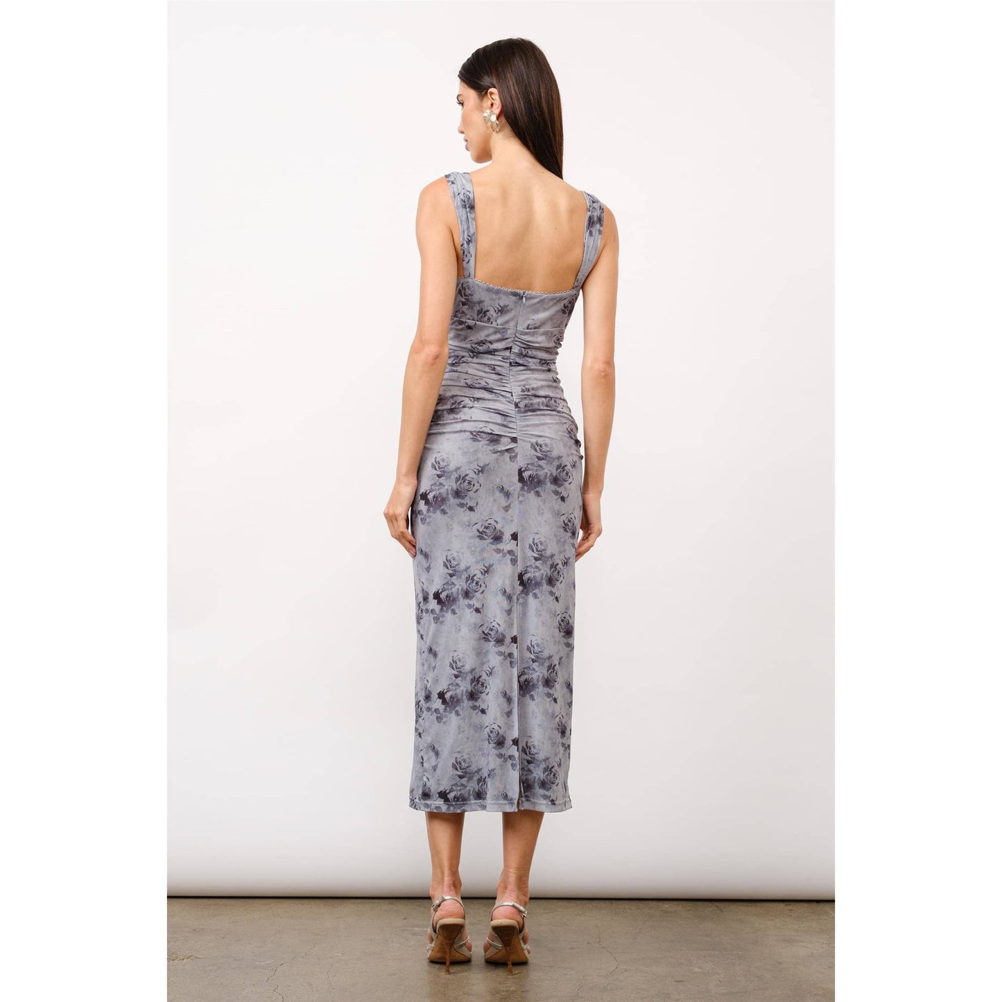Hayley Ruched Fitted Maxi Dress