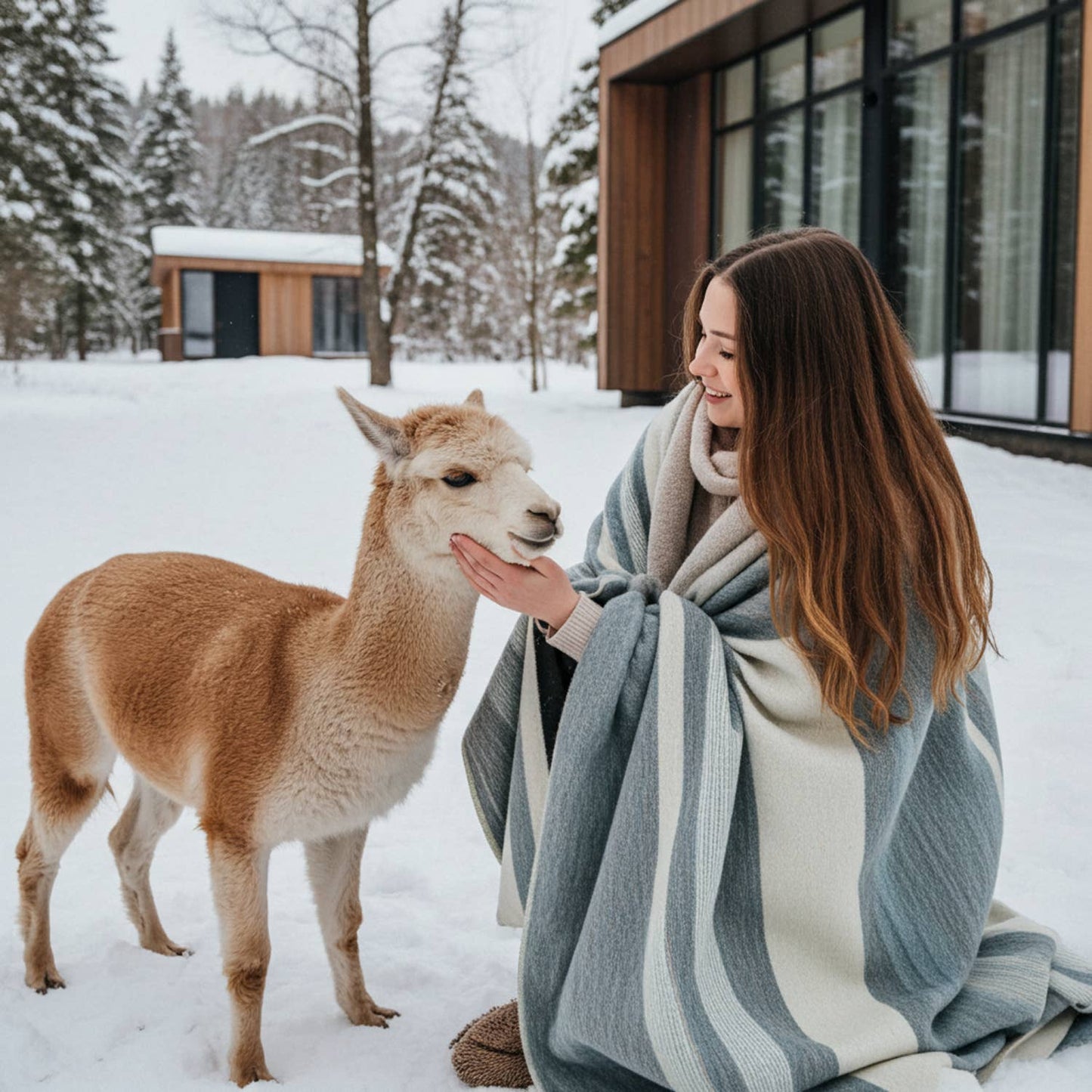 Alpaca Throw - Catalina