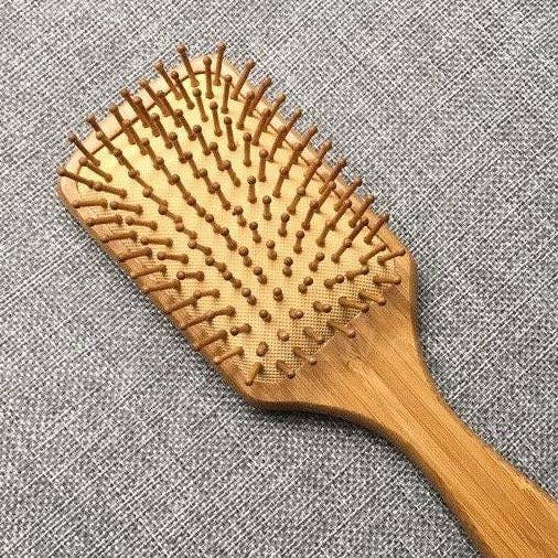 Natural Bamboo Hair Brush - Plastic Free Bamboo Hair Brush